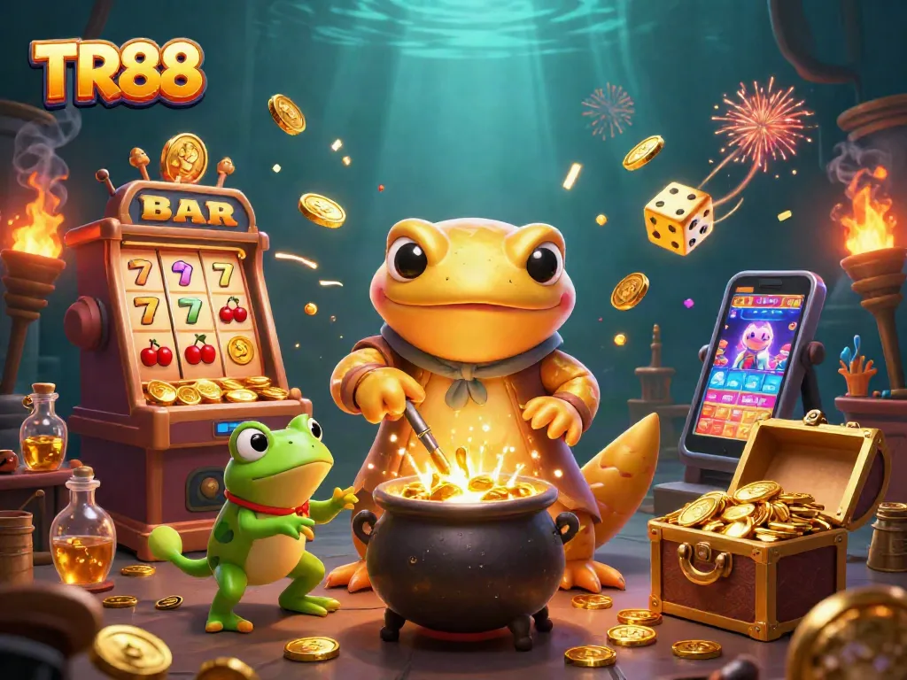 Engage with TR88's exciting casino adventures featuring vibrant 3D elements and enchanting characters.