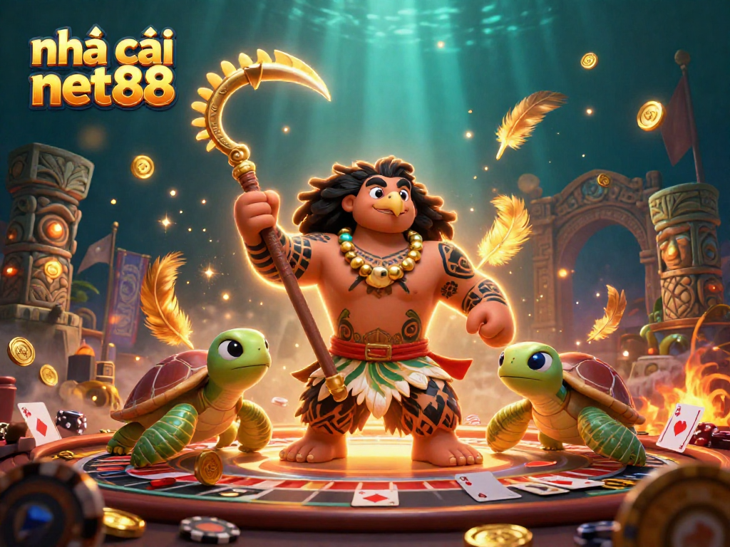 Experience thrilling gameplay at nhà cái net88 with vibrant casino elements and 3D artwork.