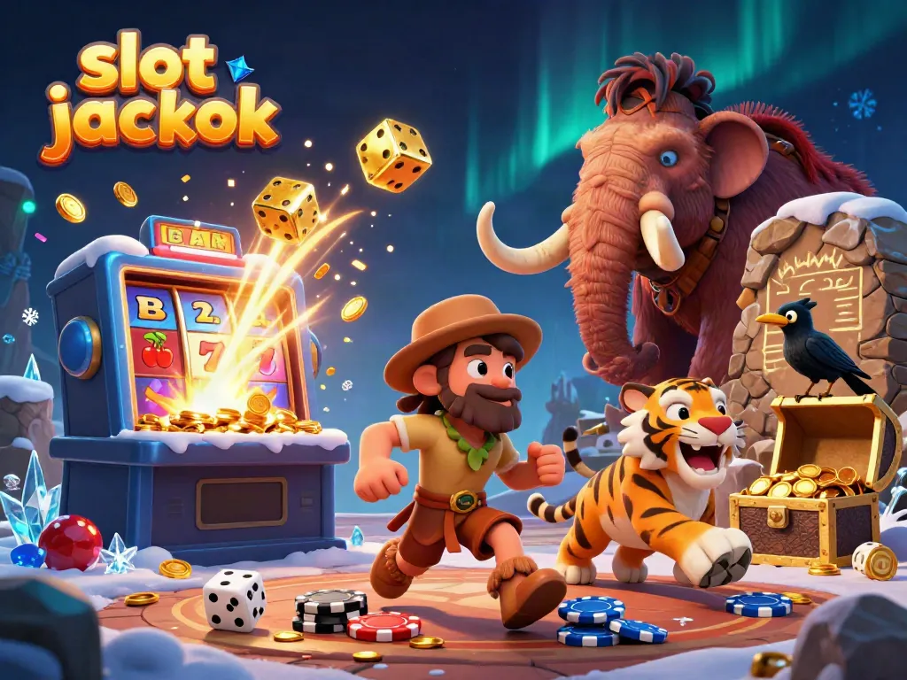 Menggandakan pengalaman dengan jackpot slot menakjubkan dari kasino prasejarah yang dikelola oleh karakter unik.