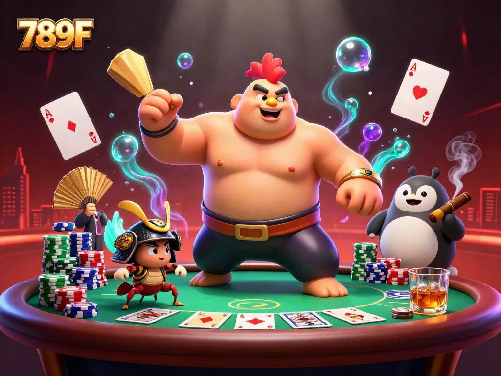 Engage with 789F’s vibrant gaming scene full of excitement and color.