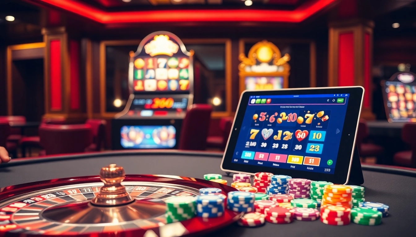 Engaging scene of casino players enjoying games featuring tg 88 in vibrant surroundings