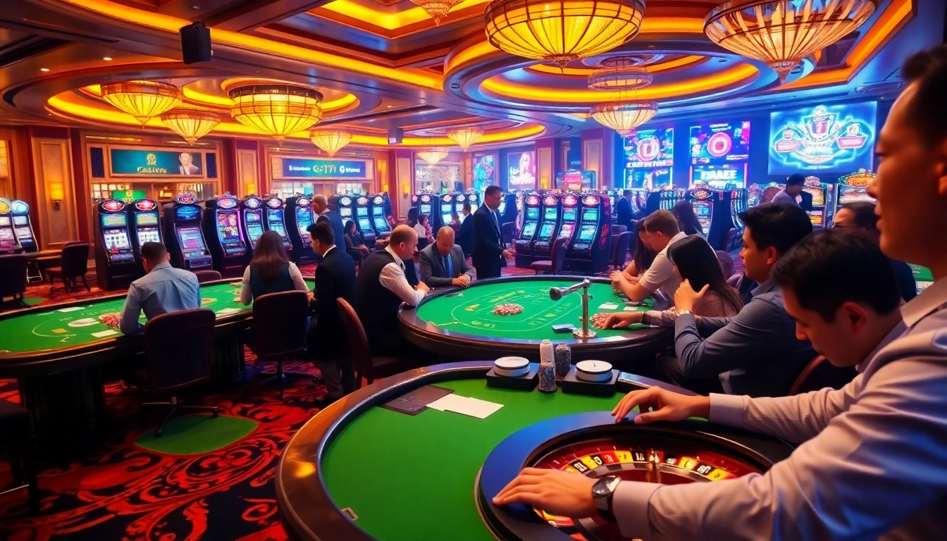 Experience the excitement of pg88 in a luxurious casino scene with vibrant gaming tables and thrilling action.