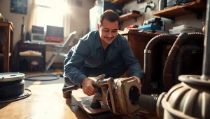 Emergency plumbing help for sewer backup with a plumber addressing a sewer issue in a NYC apartment.