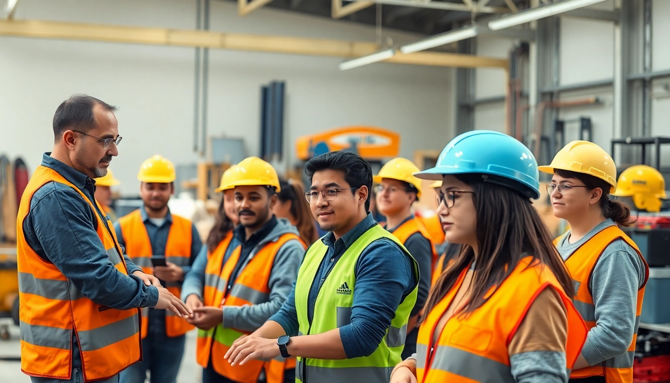 Engaging construction training workshop showcasing hands-on techniques and safety protocols.