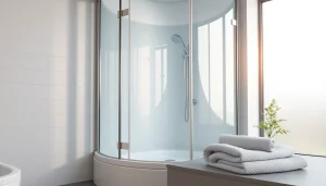 Genießen Sie den Komfort der sonni Duschkabine mit modernem Design in einem stilvollen Badezimmer.