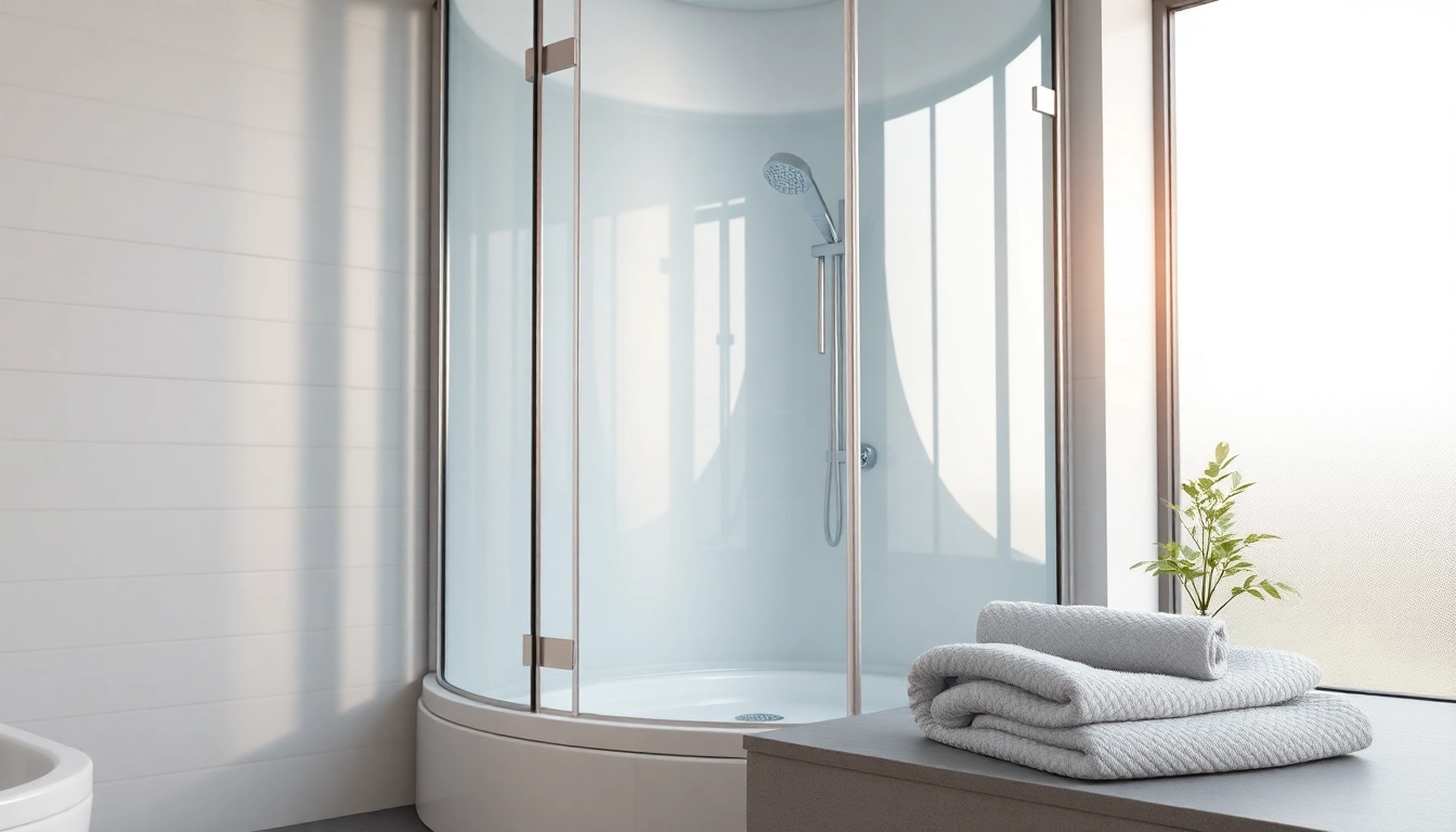 Genießen Sie den Komfort der sonni Duschkabine mit modernem Design in einem stilvollen Badezimmer.