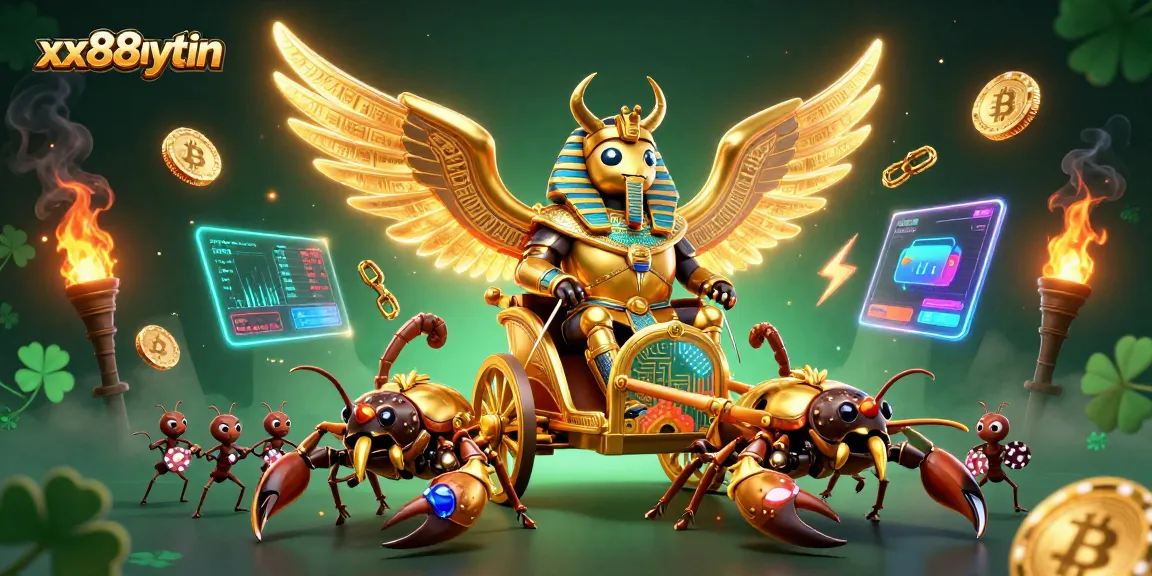 Win big at xx88uytin with stunning 3D illustrations featuring golden elements and cryptocurrency symbols.