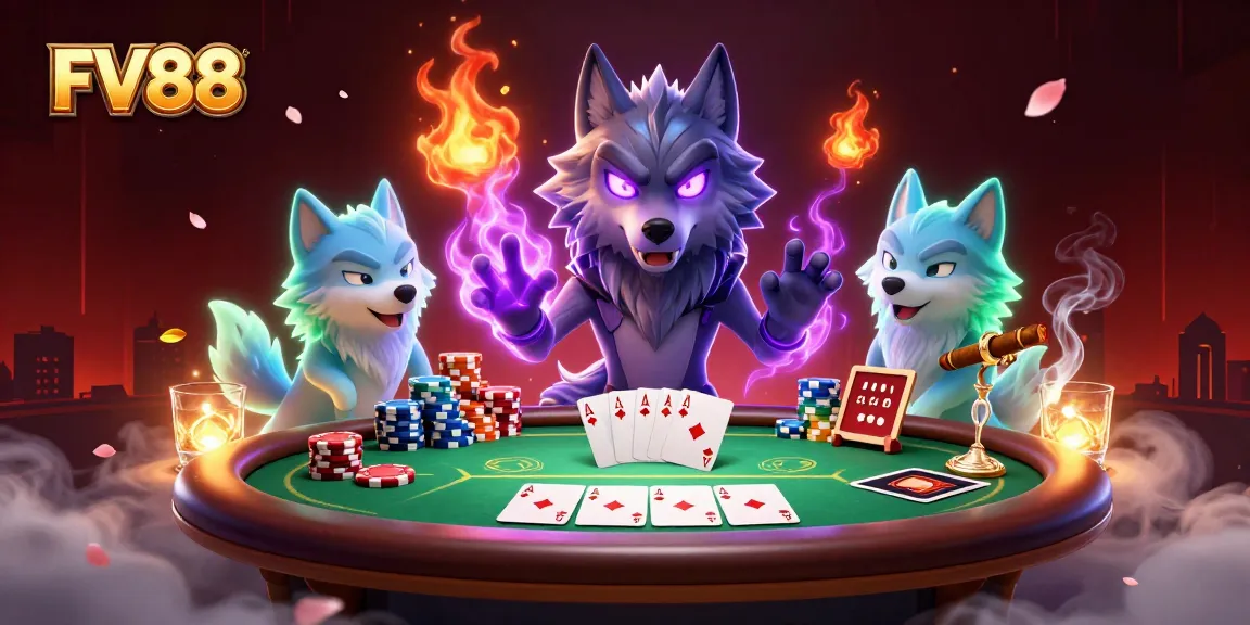 Experience the FV88 gaming thrill with vibrant energy and top-tier poker elements.