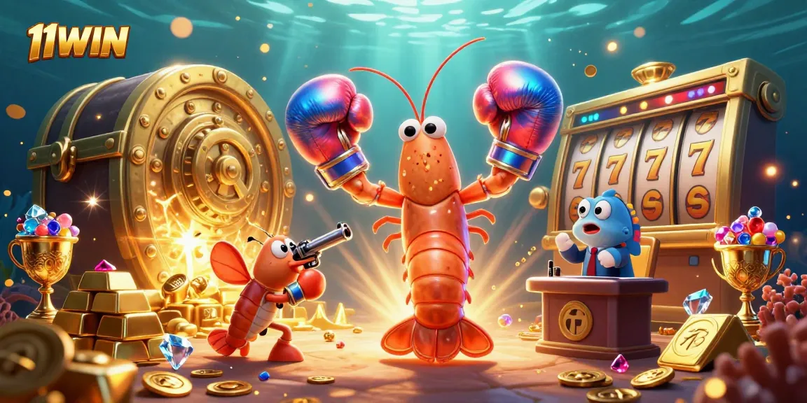 11WIN brings animated excitement to casino games with vibrant characters and glittering treasures.