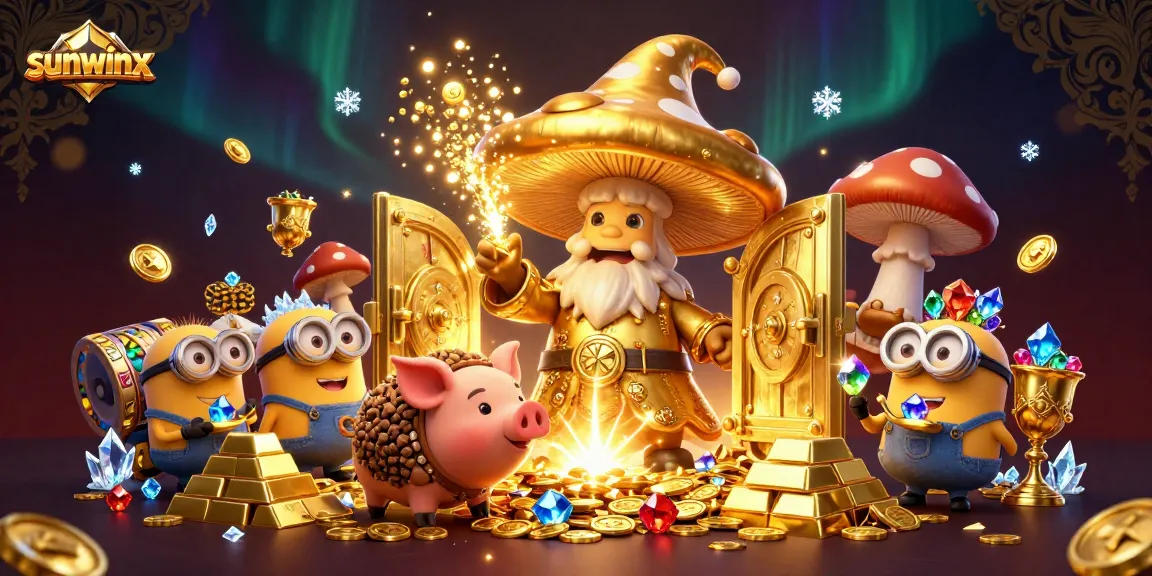 Engage with sunwinx as the wizard turns treasures into gold amidst vibrant slot machine elements.