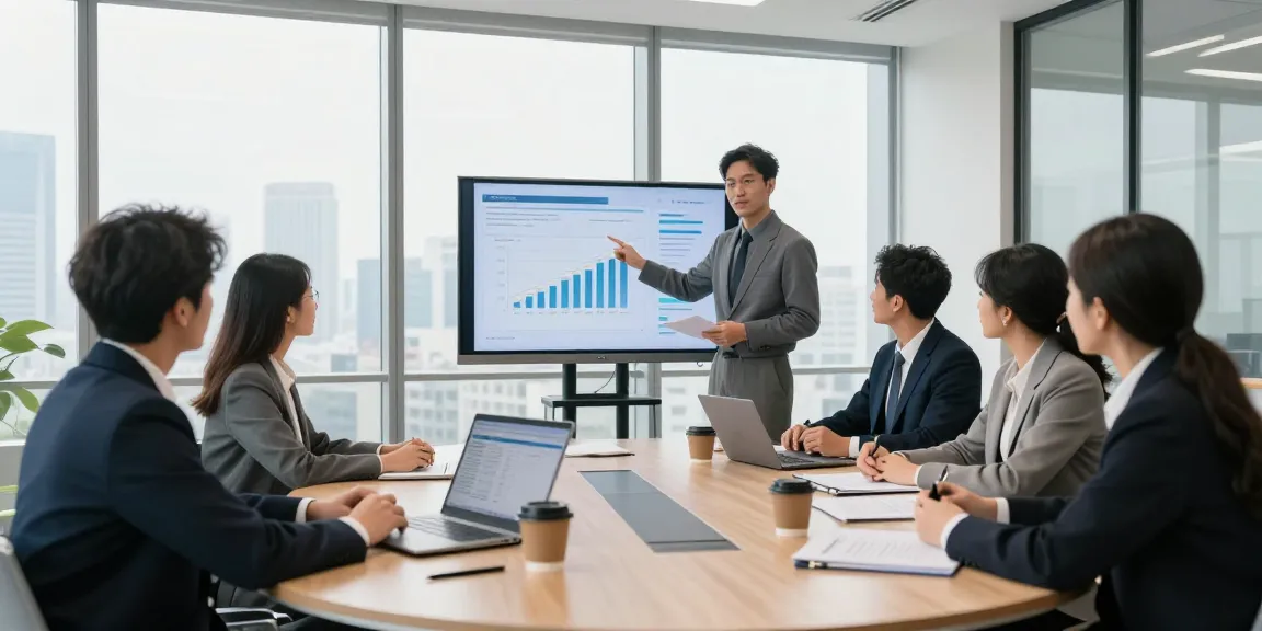 Contabilitate SRL: echipă în întâlnire, discutând date financiare importante pentru succesul afacerii.